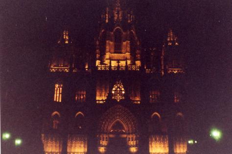 Cathedral of Barcelona at Night