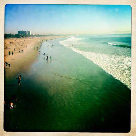 Santa Monica Beach Photo - Los Angeles, California 