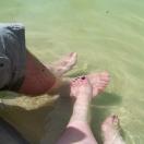 Dipping our feet in Photo - Rome, Italy 