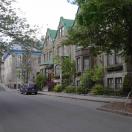 Looking up the Rue de la Porte Photo - Quebec City, Quebec 