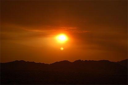 Fall Travels Around the Moon Photo